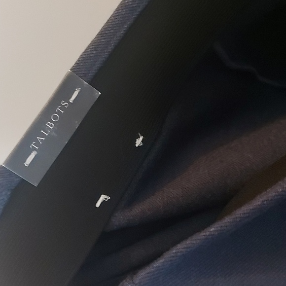 NWT Talbots Montauk Pants, High Waist, Flare Ankle Length Blue Size 14 - Picture 9 of 9